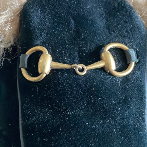 Gucci Princetown Velvet Fur Mules - Picture 5 of 16